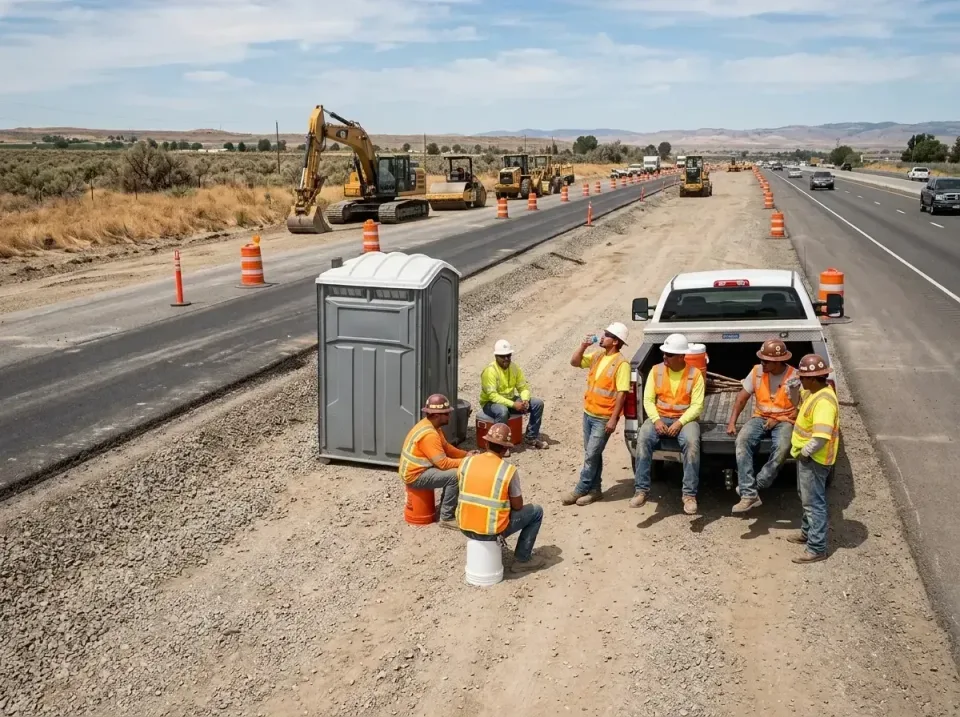 highway-road-construction-crew-007 — frequently asked questions, Porta Potty and Restroom Rentals in Franklin, CA